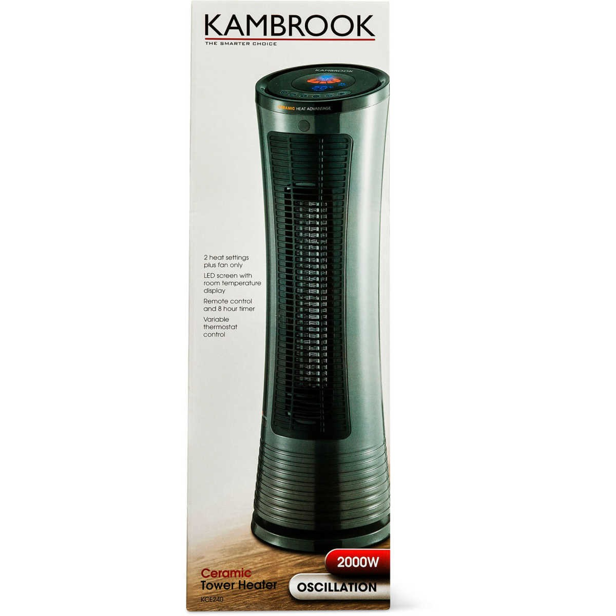 Kambrook Ceramic Tower Heater 2000w Kce240 for proportions 1200 X 1200