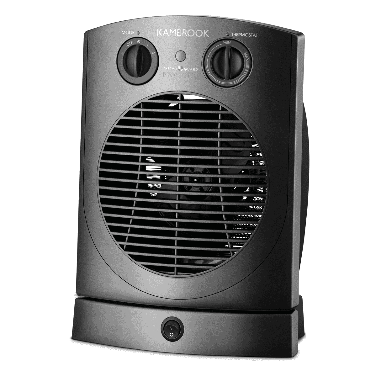 Kambrook2400w Upright Black Fan Heater for size 1199 X 1199