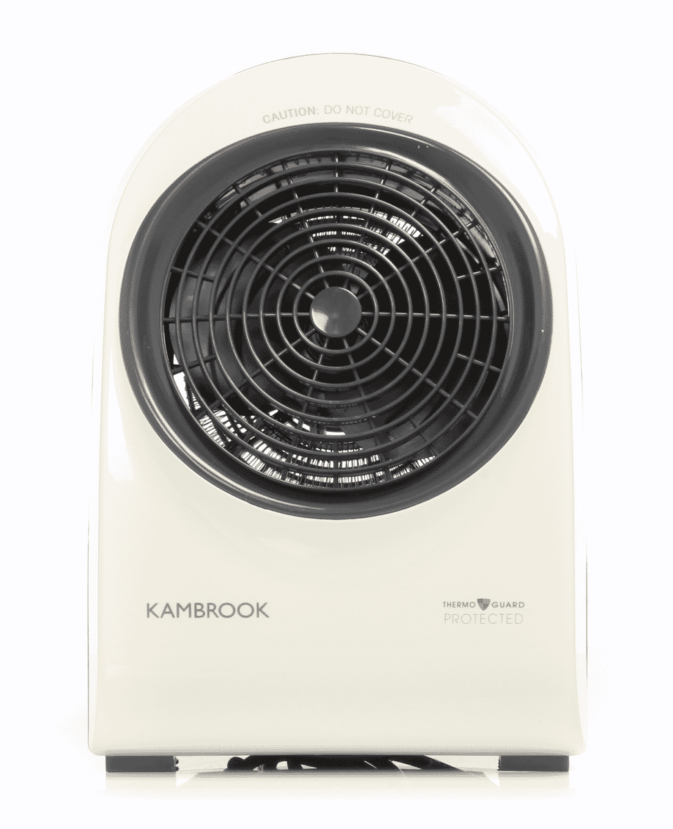 Kambrook2400w Upright White Fan Heater within measurements 974 X 1200