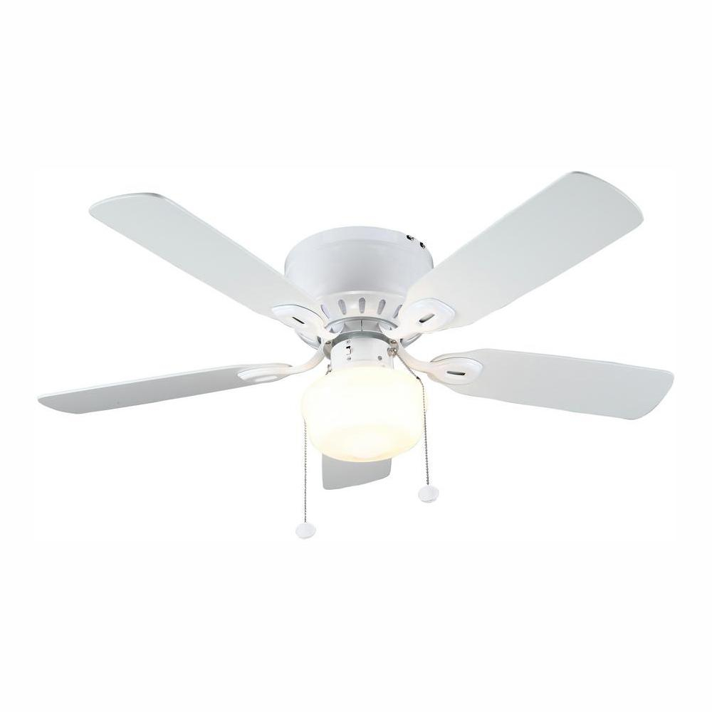 Kennesaw 42 In Led Indoor White Ceiling Fan With Light Kit regarding sizing 1000 X 1000
