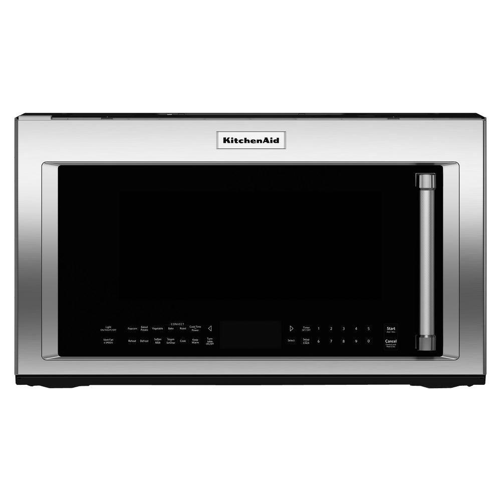 Kitchenaid 19 Cu Ft Over The Range Convection Microwave In Stainless Steel With Sensor Cooking Technology in measurements 1000 X 1000