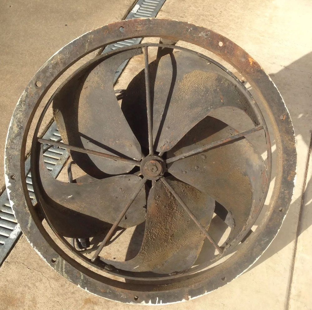Large Antique Industrial Cast Iron Exhaust Fan Emerson pertaining to measurements 1000 X 996