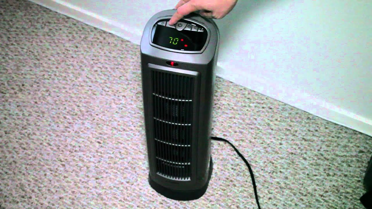 Lasko Ceramic Tower Space Heater With Remote within proportions 1280 X 720