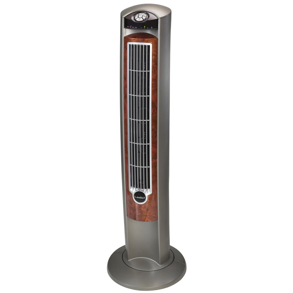 Lasko Wind Curve 425 In Oscillating Tower Fan With Nighttime Setting Timer And Remote Control in sizing 1000 X 1000