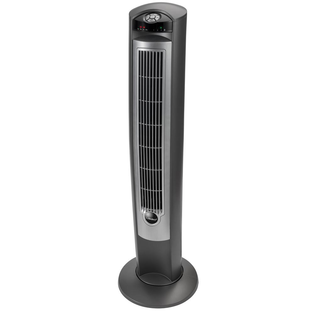 Lasko Wind Curve 425 In Oscillating Tower Fan With Nighttime Setting Timer And Remote Control inside measurements 1000 X 1000