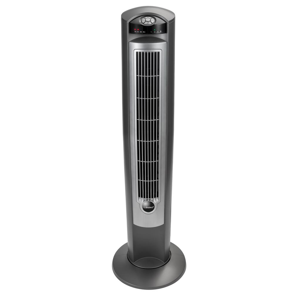 Lasko Wind Curve 425 In Oscillating Tower Fan With Nighttime Setting Timer And Remote Control inside size 1000 X 1000