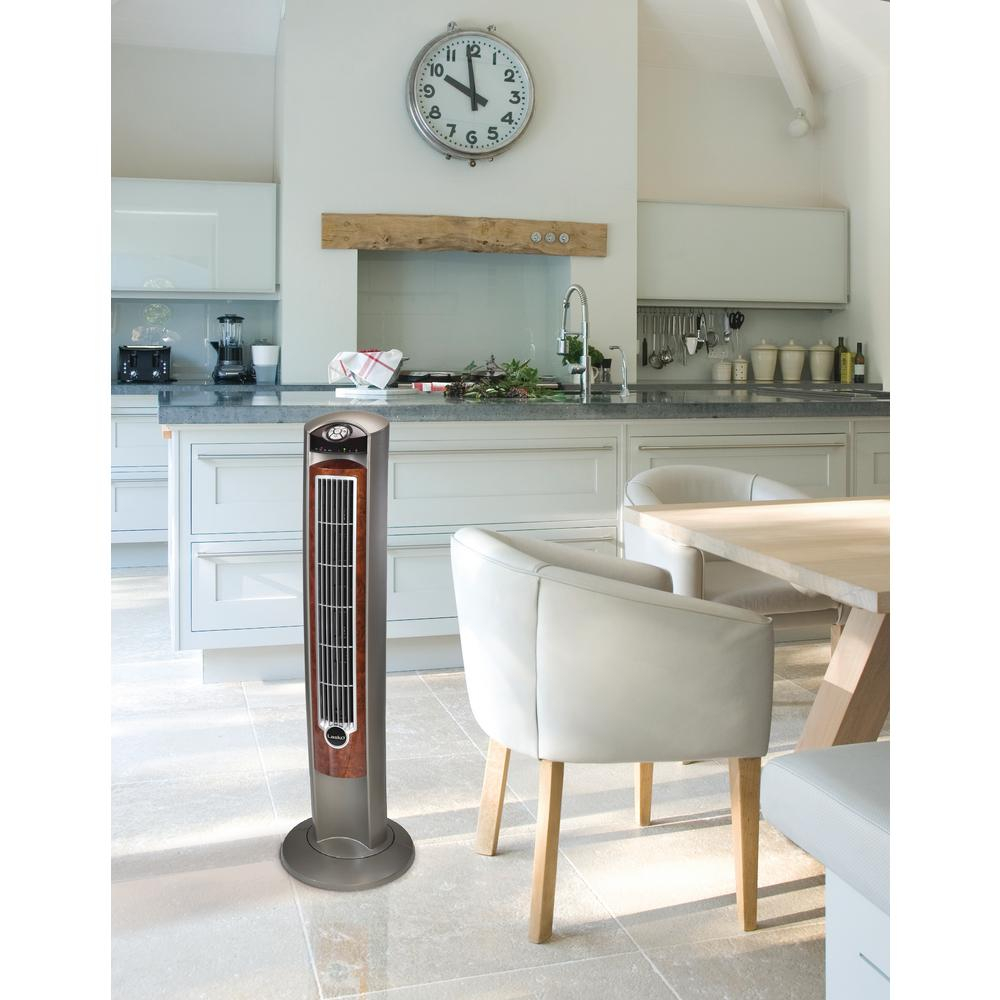 Lasko Wind Curve 425 In Oscillating Tower Fan With Nighttime Setting Timer And Remote Control with regard to proportions 1000 X 1000