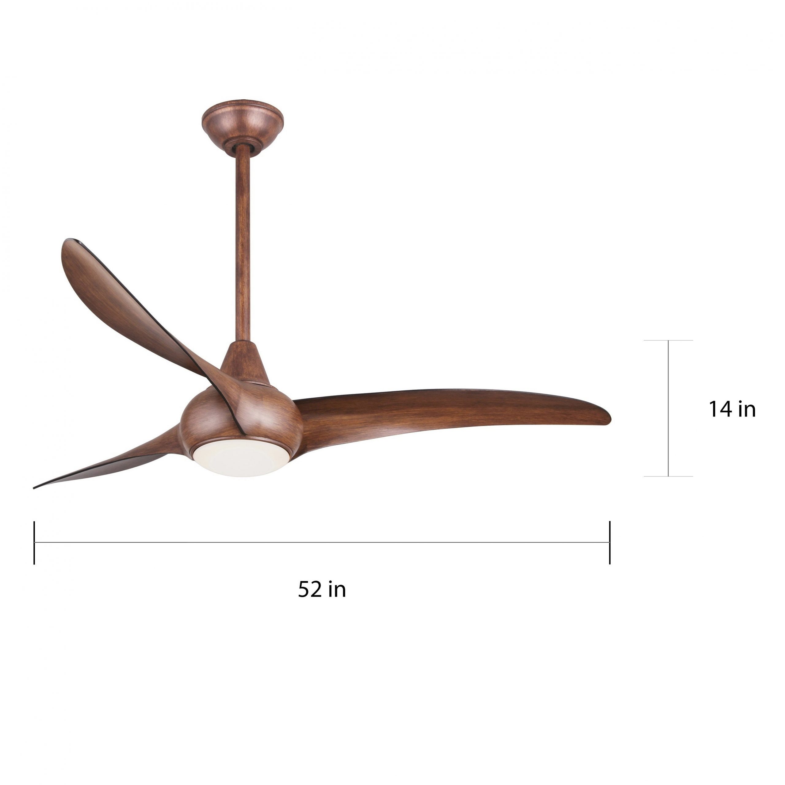 Light Wave 52 Inch Ceiling Fan In Distressed Koa Finish Wdistressed Koa Blades with regard to dimensions 2718 X 2718