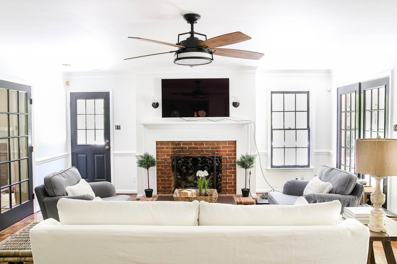 Living Room Update Ceiling Fan Swap Blesser House for proportions 1500 X 1000