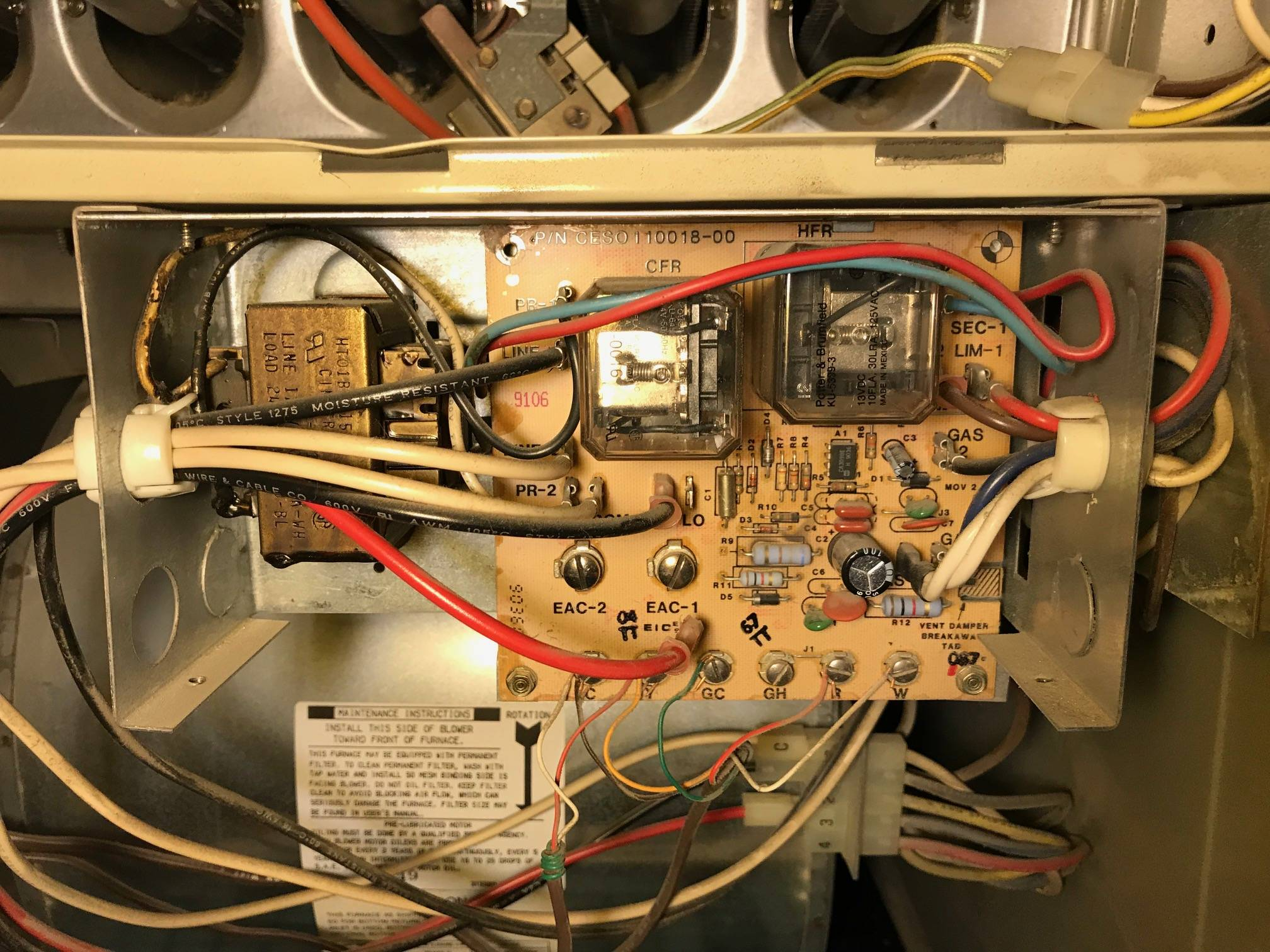 Low Speed Furnace Fan Blower Motor Will Not Shut Off Home with regard to measurements 2016 X 1512