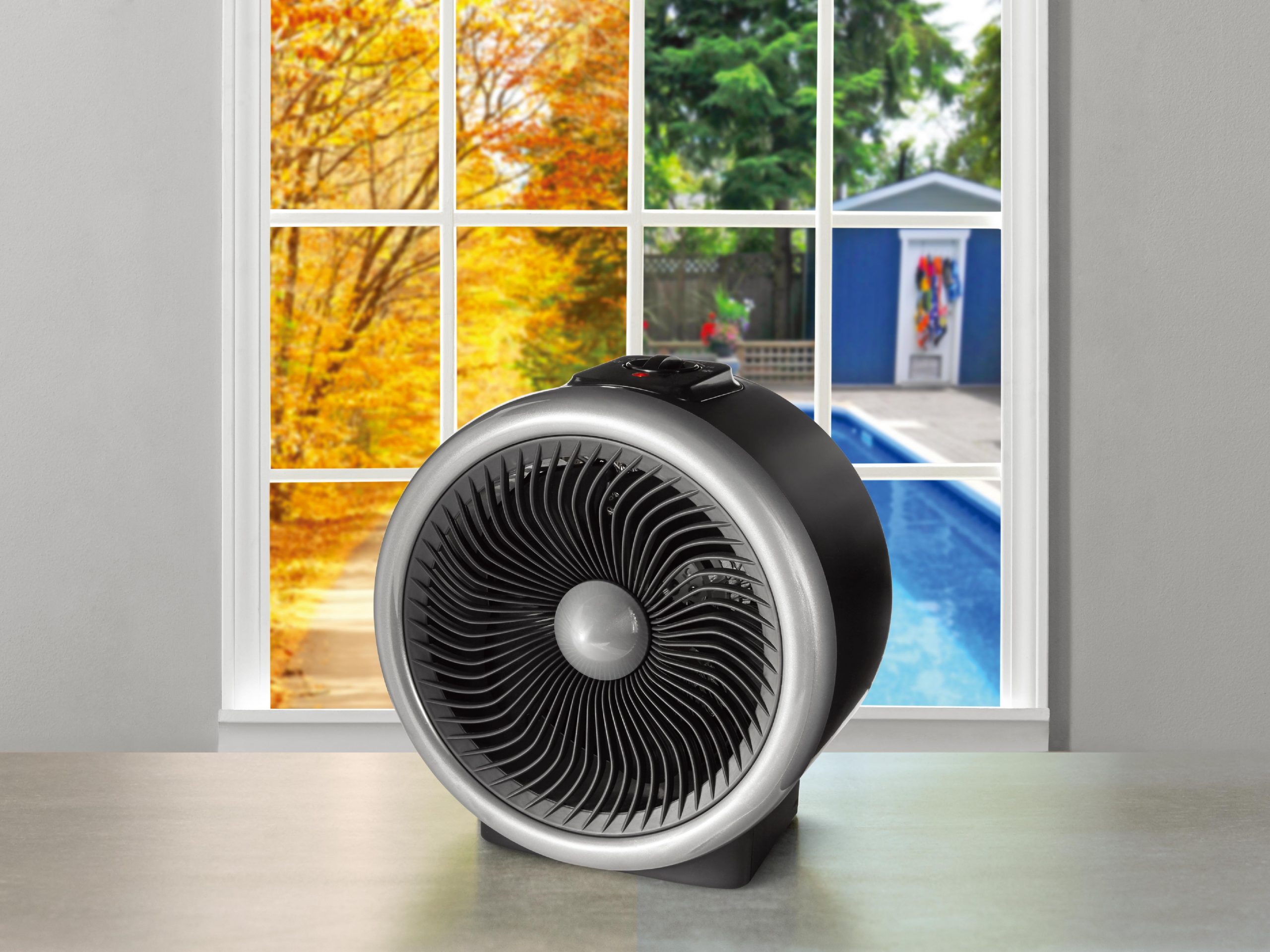 Mainstays 2 In 1 Portable Heater Fan 900 1500w Indoor Black throughout proportions 4621 X 3464