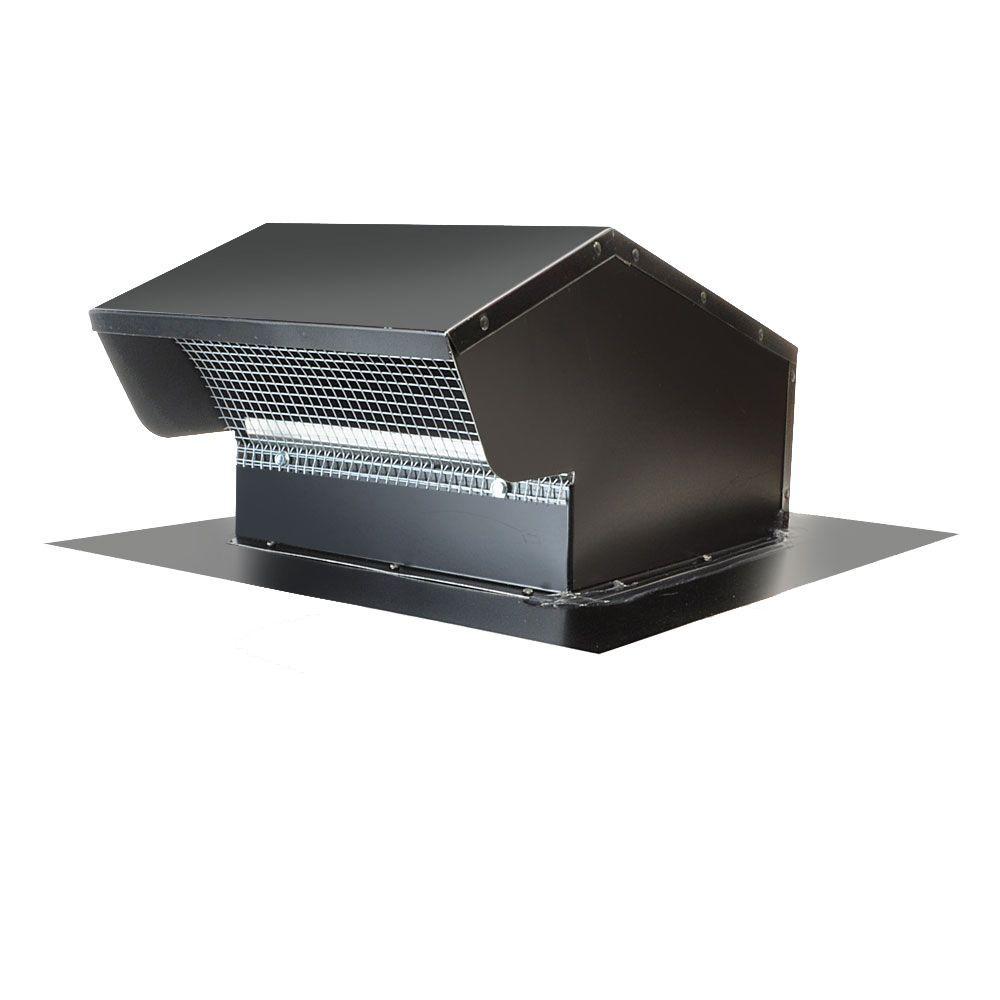 Master Flow 10 In Goose Neck Vent Roof Cap In Black pertaining to sizing 1000 X 1000