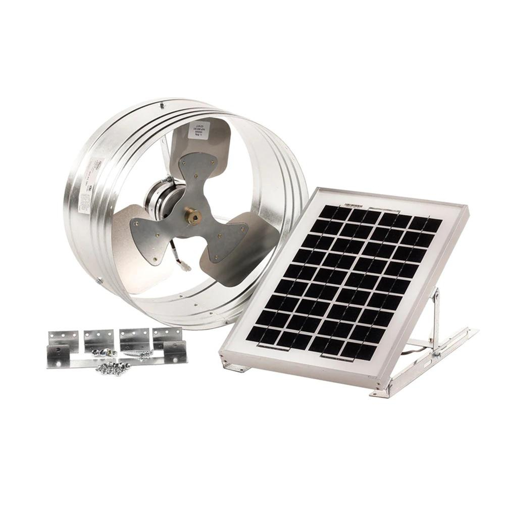 Master Flow 15 Watt Solar Powered Gable Mount Exhaust Fan intended for proportions 1000 X 1000