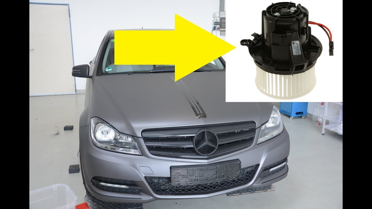 Mercedes W204 Blower Motor Replacement Replacementremoval C Class intended for measurements 1280 X 720