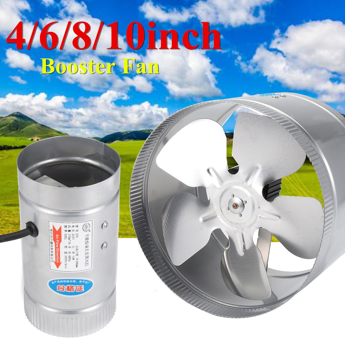 Metal Booster Fan Ventilator 46810 Inch Inline Air throughout size 1200 X 1200