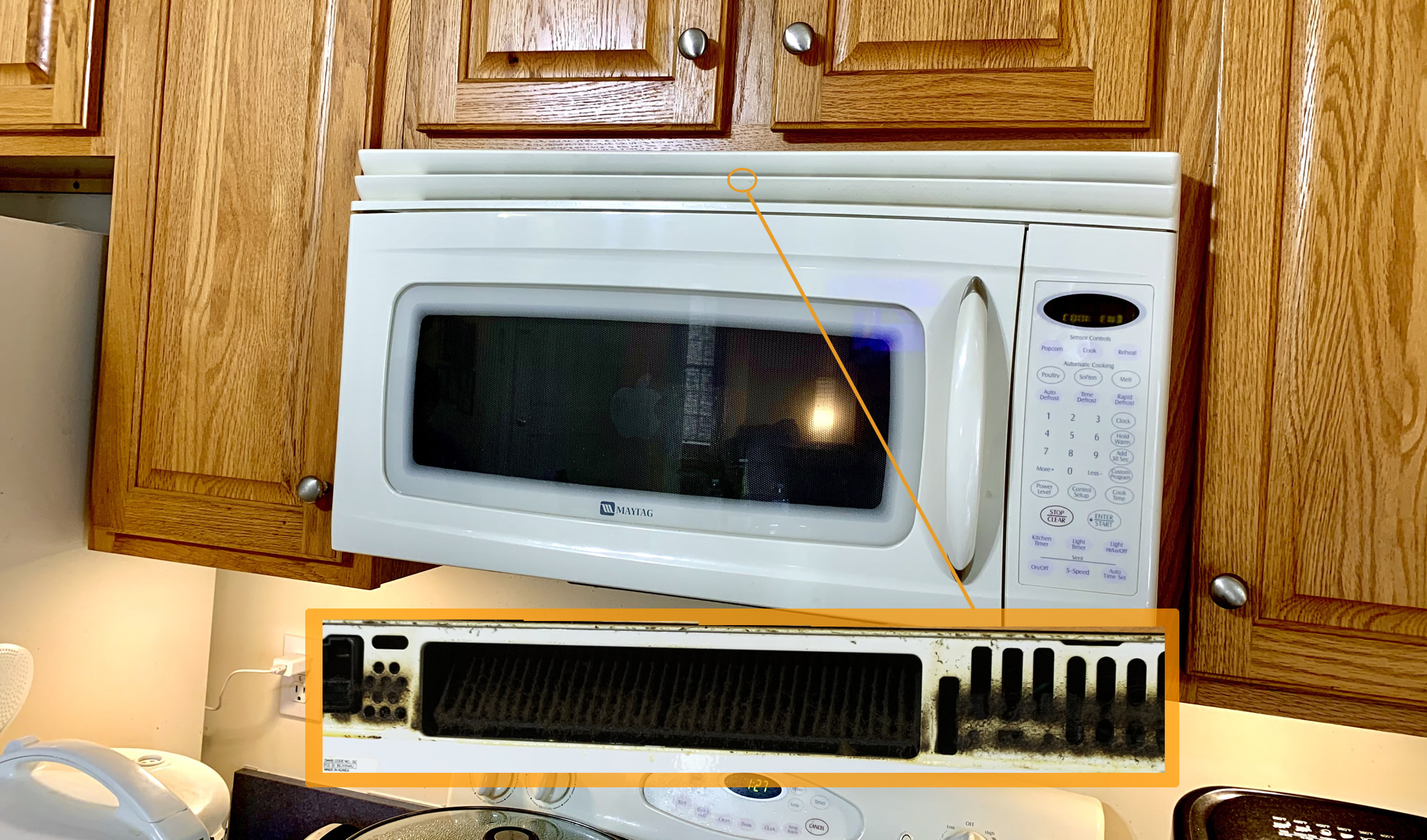 Microwave With Exhaust Fan Might Have An Additional Top Air with dimensions 2057 X 1212