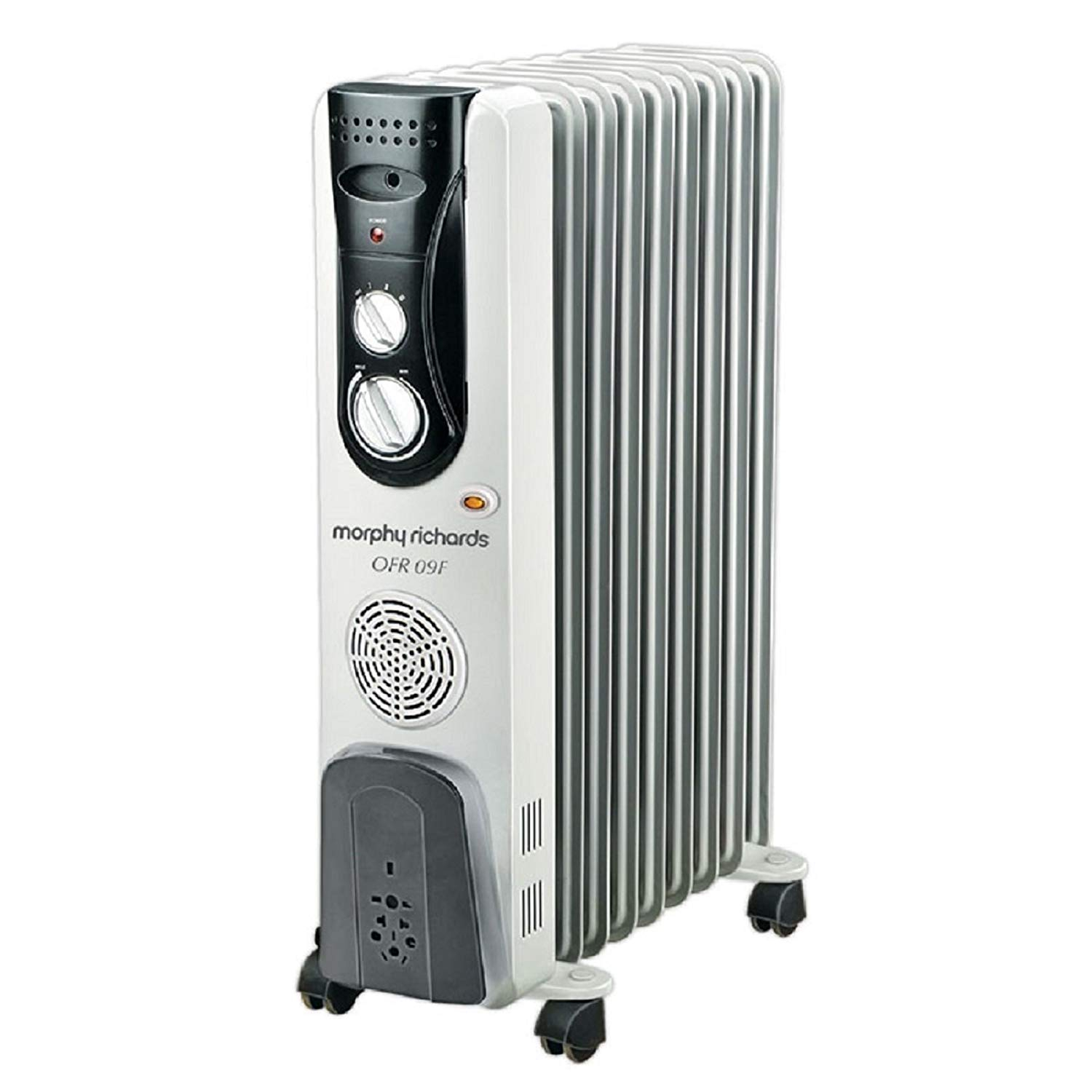 Morphy Richards Ofr 9f 9 Fin 2400 Watt Oil Filled Radiator With Ptc Fan Heater Grey intended for proportions 1500 X 1500