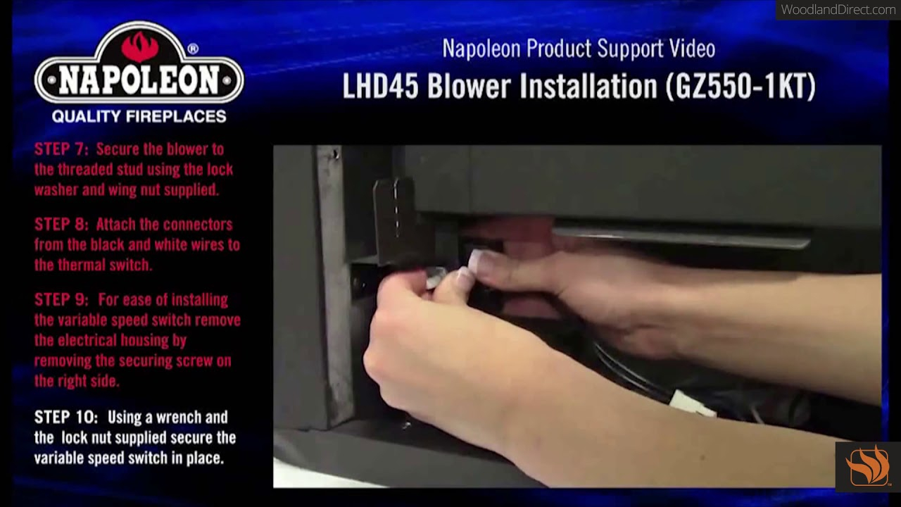 Napoleon Lhd45 Optional Blower Installation Tutorial within dimensions 1280 X 720