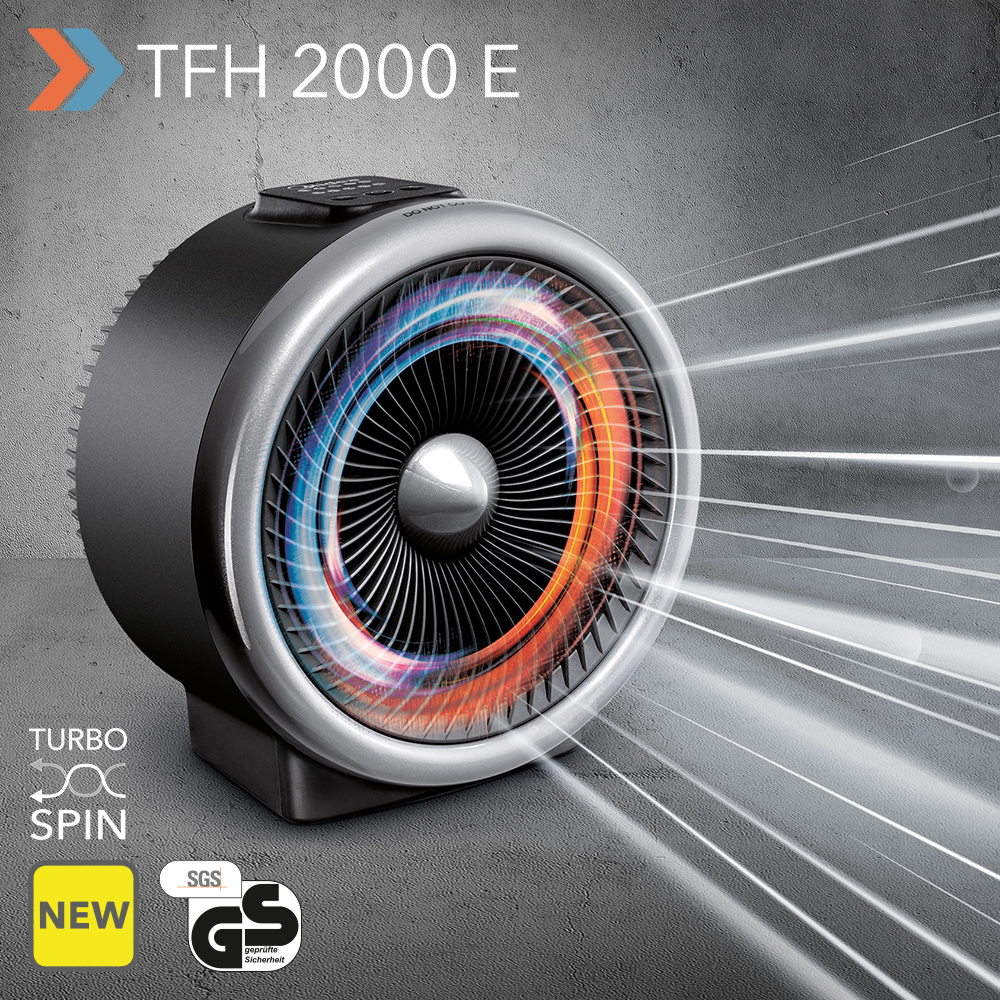 New 2 In 1 Fan Heater And Fan Tfh 2000 E With Turbo Spin pertaining to size 1000 X 1000