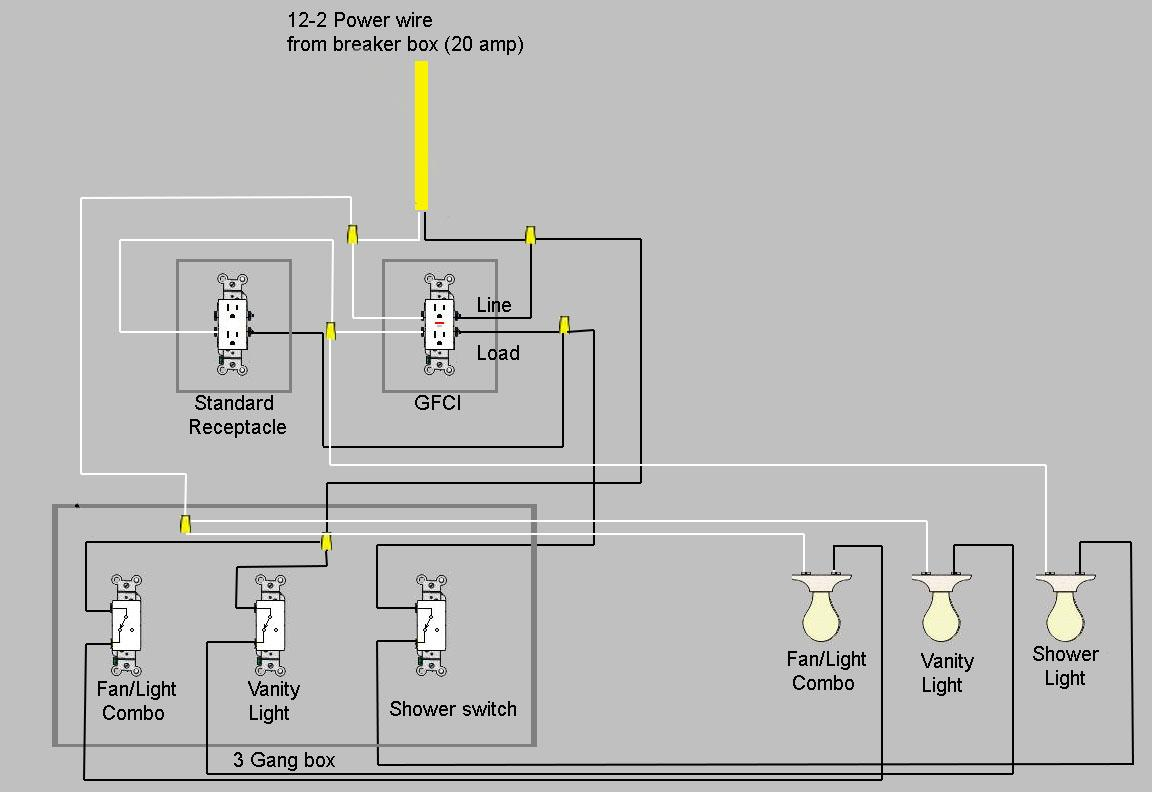 New Bathroom Wiring Gfci Protected Question Electricians pertaining to proportions 1152 X 792