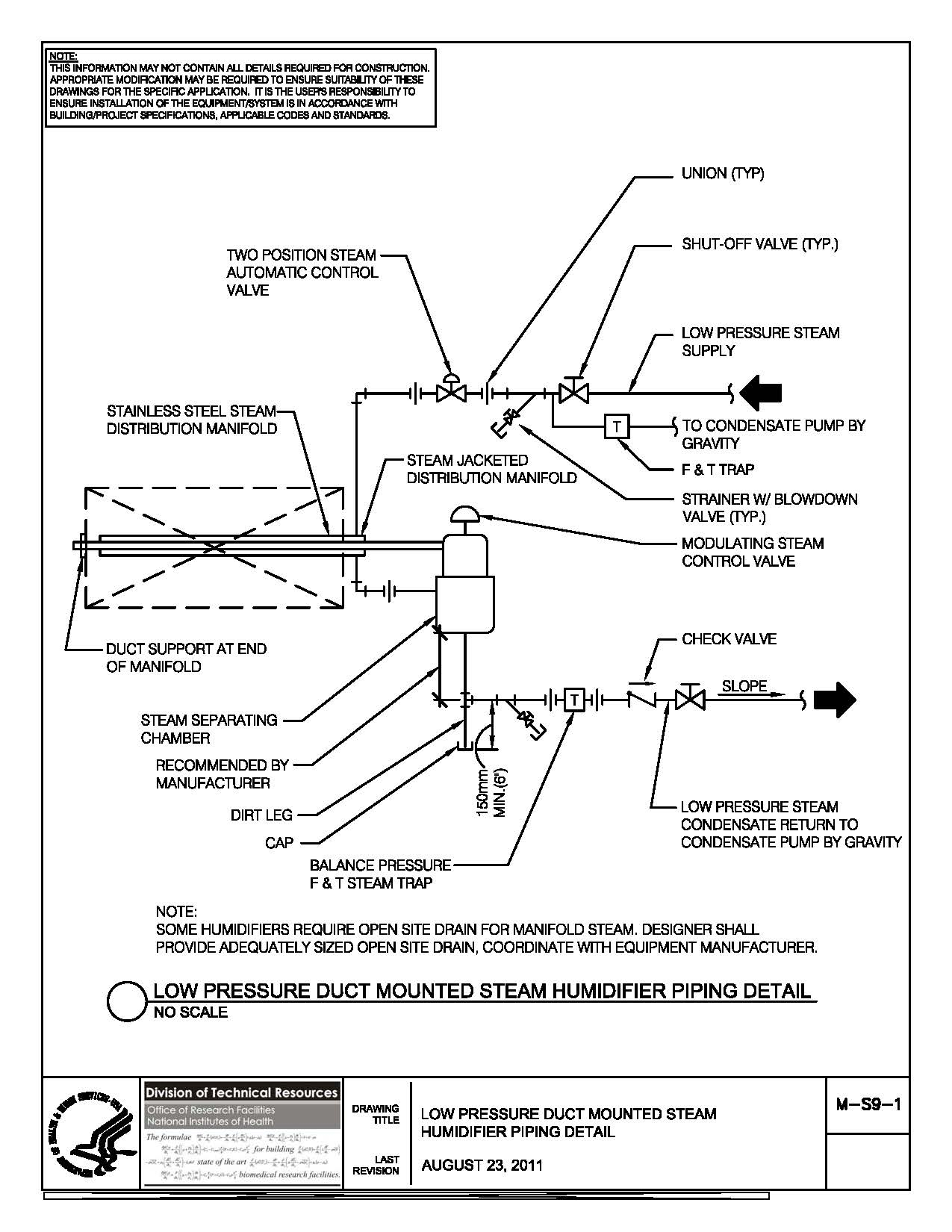 Nih Standard Cad Details inside size 1275 X 1650