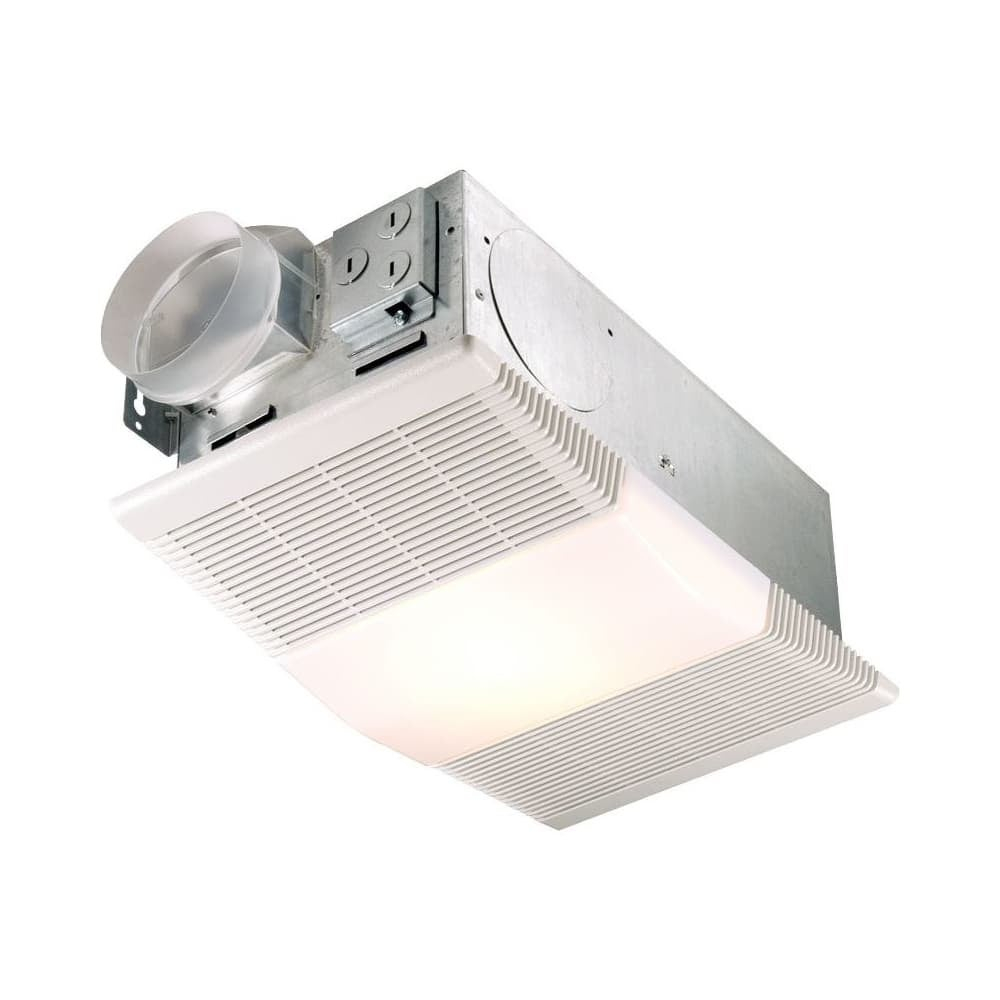 Nutone 665rp 70 Cfm 4 Sone Ceiling Mounted Hvi Certified Bath Fan With Heater And Light White in proportions 1000 X 1000