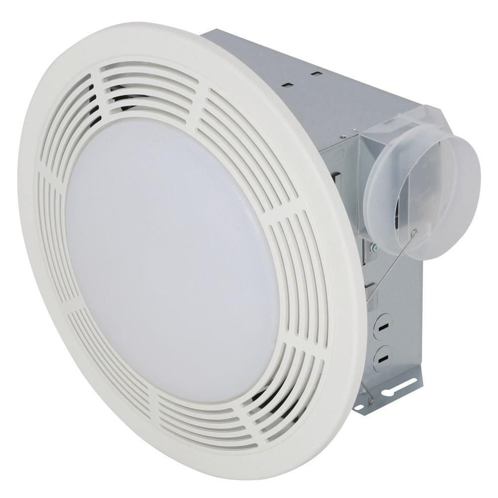 Nutone Decorative White 100 Cfm Bathroom Exhaust Fan With Light And Night Light regarding proportions 1000 X 1000