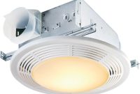 Nutone Decorative White 100 Cfm Ceiling Bathroom Exhaust Fan With Light inside sizing 1000 X 1000