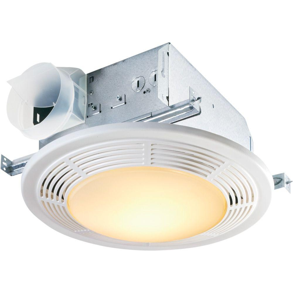 Nutone Decorative White 100 Cfm Ceiling Bathroom Exhaust Fan With Light with size 1000 X 1000
