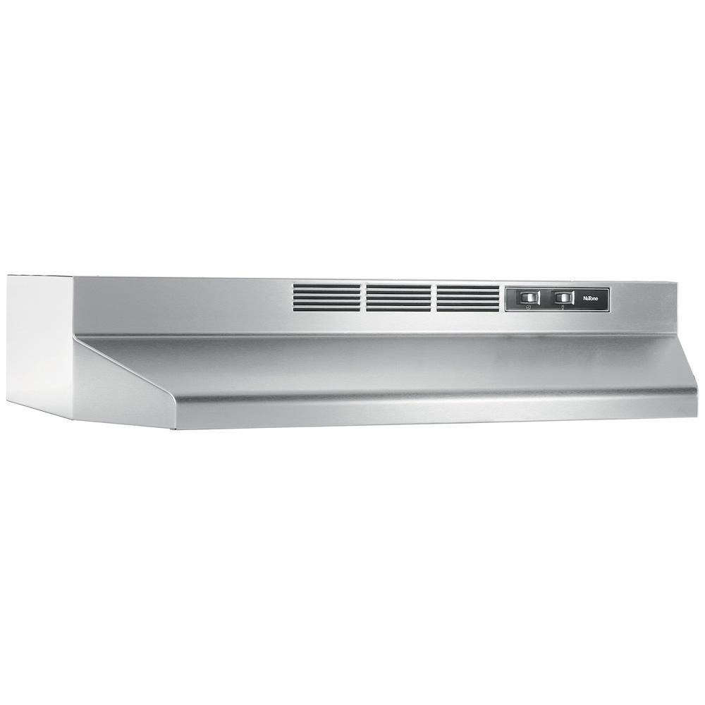 Nutone Rl6200 Series 30 In Ductless Under Cabinet Range Hood With Light In Stainless Steel pertaining to proportions 1000 X 1000