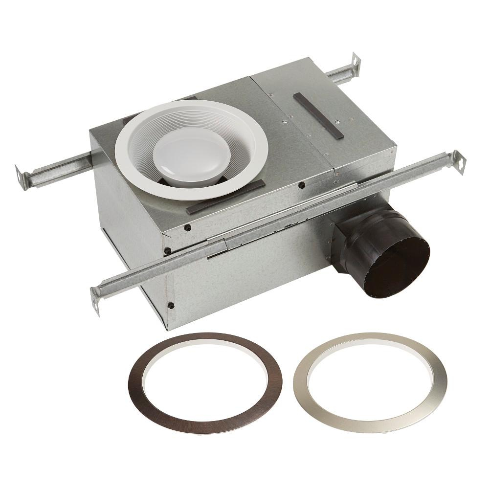Nutone White Adjustable 50 80 Cfm Ceiling Bathroom Exhaust Fan With Light Easy Change Trim Kit Energy Star inside measurements 1000 X 1000