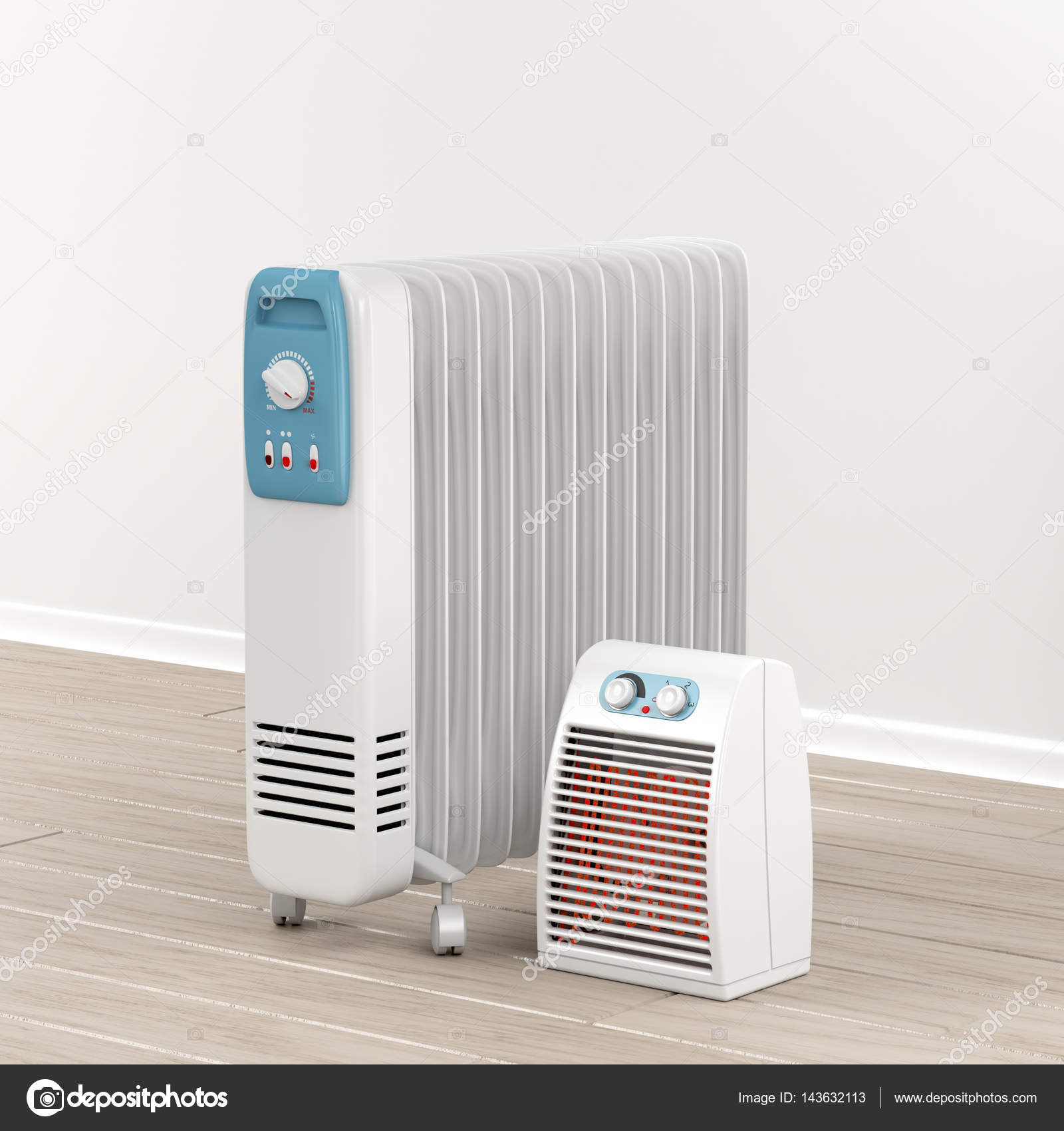 Oil Filled Radiator And Fan Heater Stock Photo pertaining to dimensions 1600 X 1700