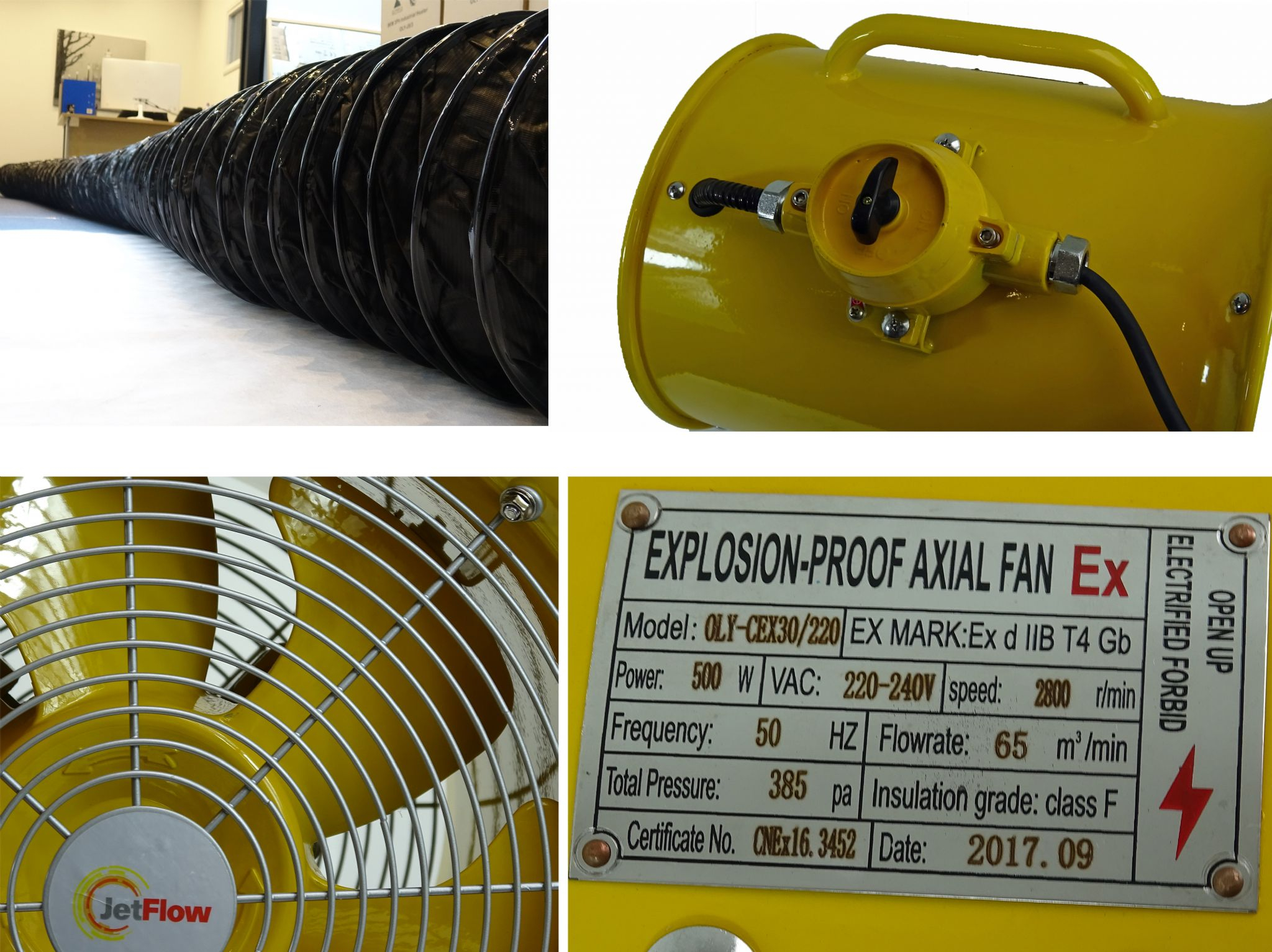 Olympus Jetflow Oly Cex30220 Explosion Proof Dust And Fume Extractor Ventilator Fan 300mm 240v50hz intended for measurements 2048 X 1533