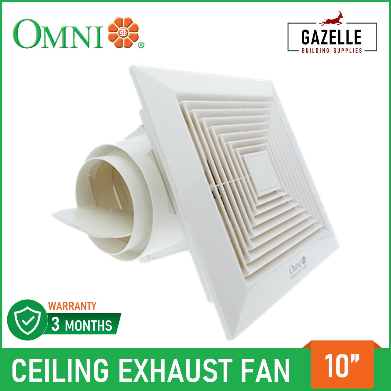 Omni Ceiling Mounted Exhaust Fan 10 Inches Inch Xfc 250 10 Xfc25010 10 pertaining to dimensions 1285 X 1285