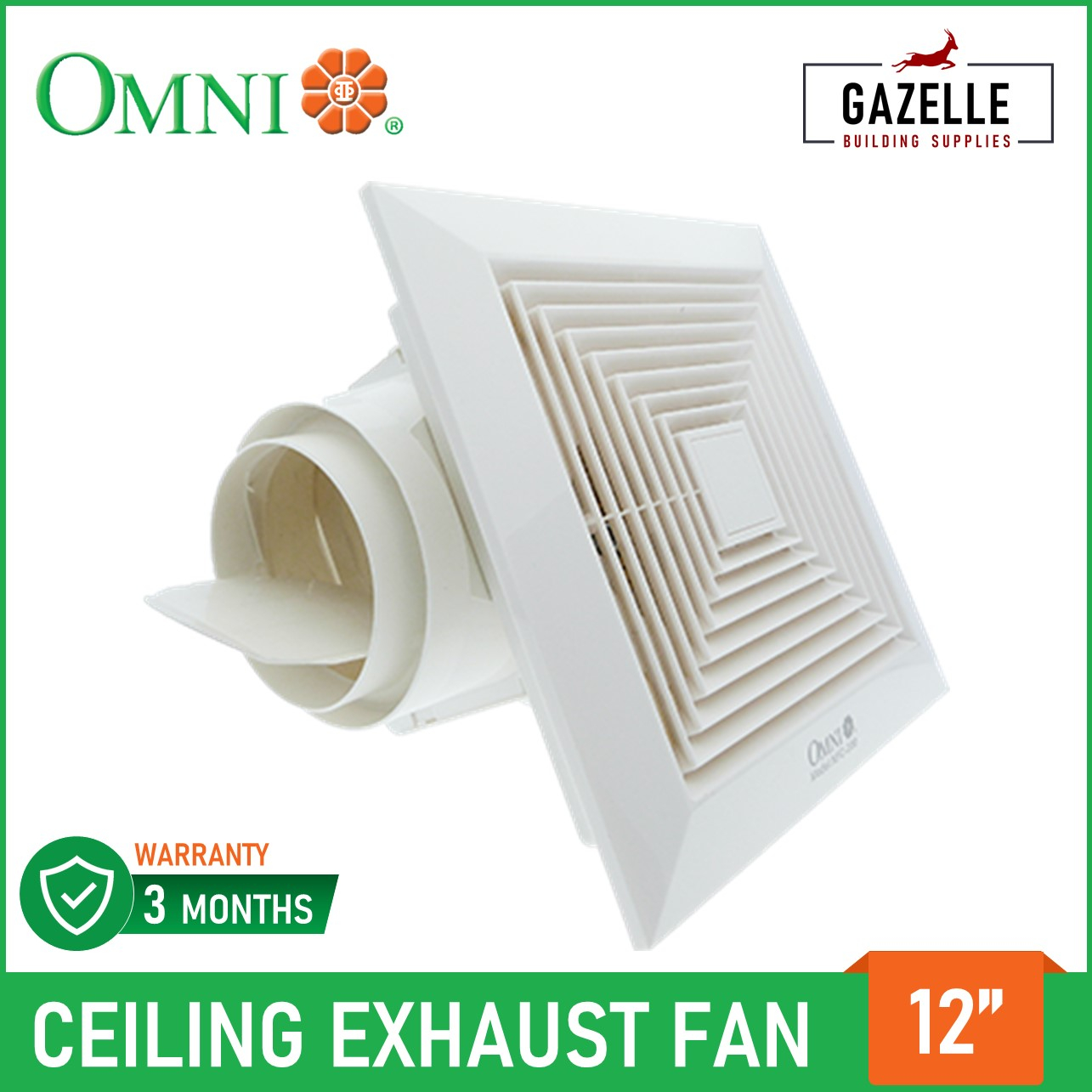 Omni Ceiling Mounted Exhaust Fan 12 Inches Inch Xfc 300 12 Xfc30012 12 throughout measurements 1285 X 1285