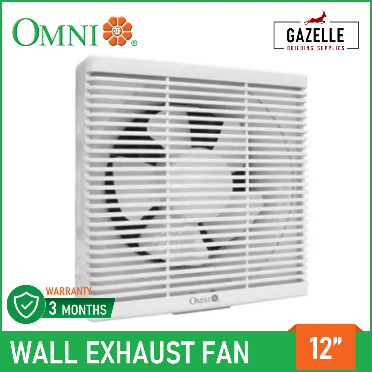Omni Wall Mounted Exhaust Fan 12 Inches Inch Xfw 300 12 Xfw30012 12 with regard to size 1285 X 1285