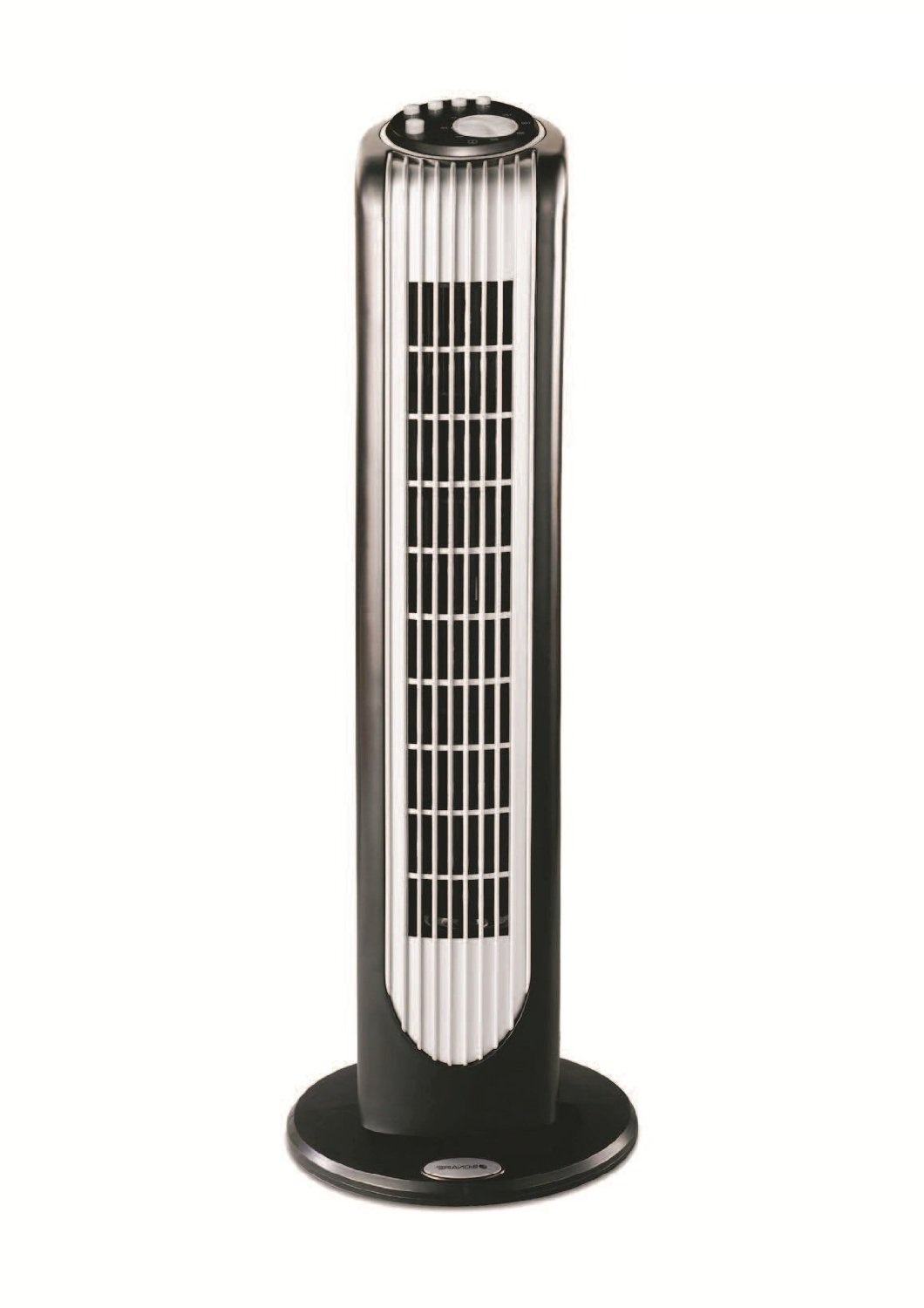 Oster Ot14bs 049 40 Watt Tower Fan Black And Silver within measurements 1060 X 1500