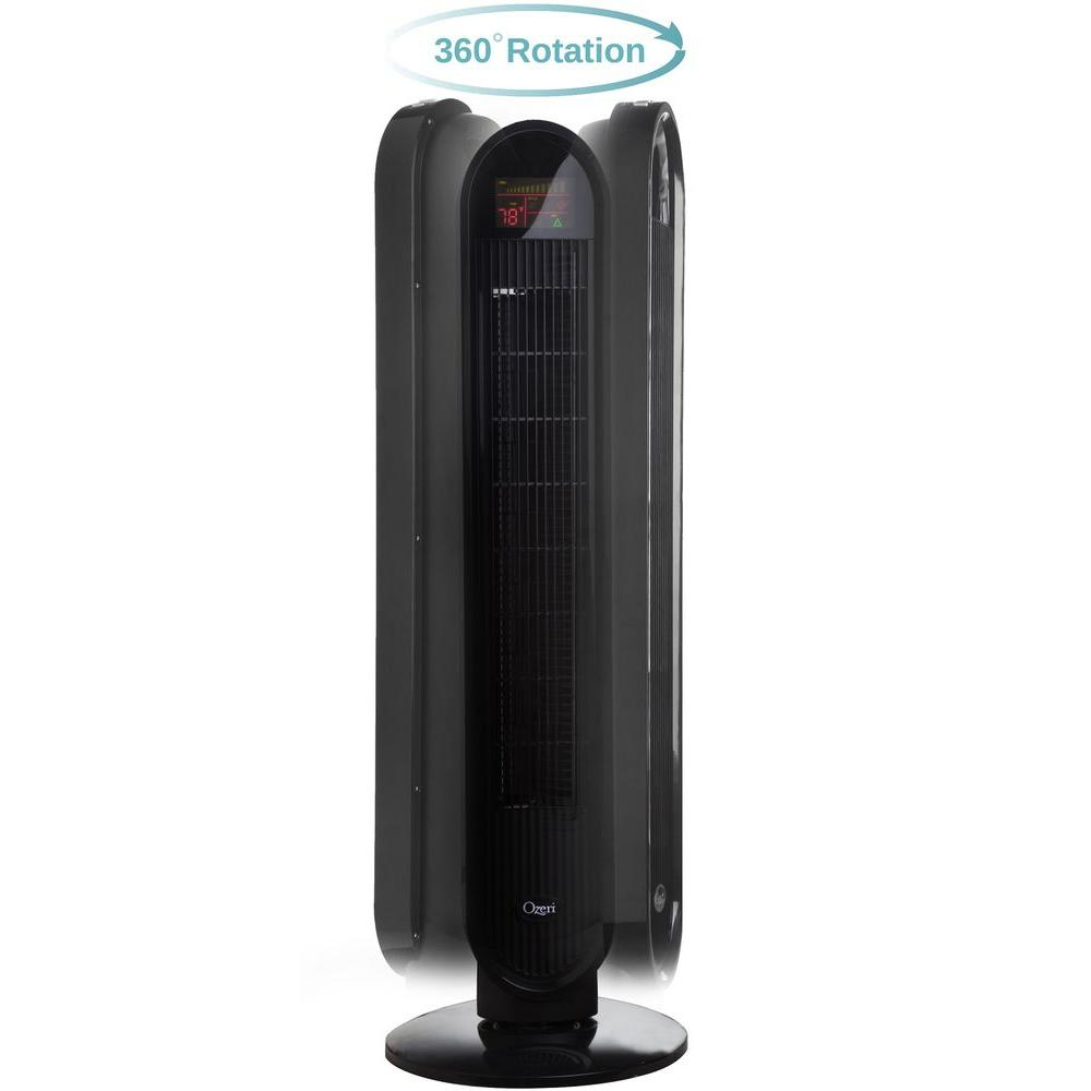 Ozeri Ozf5 360 Degree Oscillation Noise Reduction 38 Tower Fan Black for size 1000 X 1000
