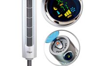 Ozeri Ultra 42 In Wind Fan Adjustable Oscillating Tower Fan With Noise Reduction Technology pertaining to measurements 1000 X 1000