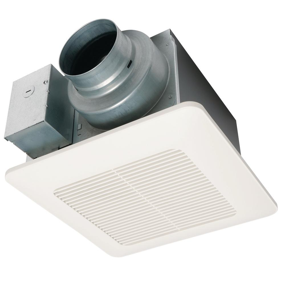 Panasonic Whisperceiling Dc Fan With Pick A Flow Speed Selector 50 80 Or 110 Cfm And Flex Z Fast Installation Bracket regarding size 1000 X 1000