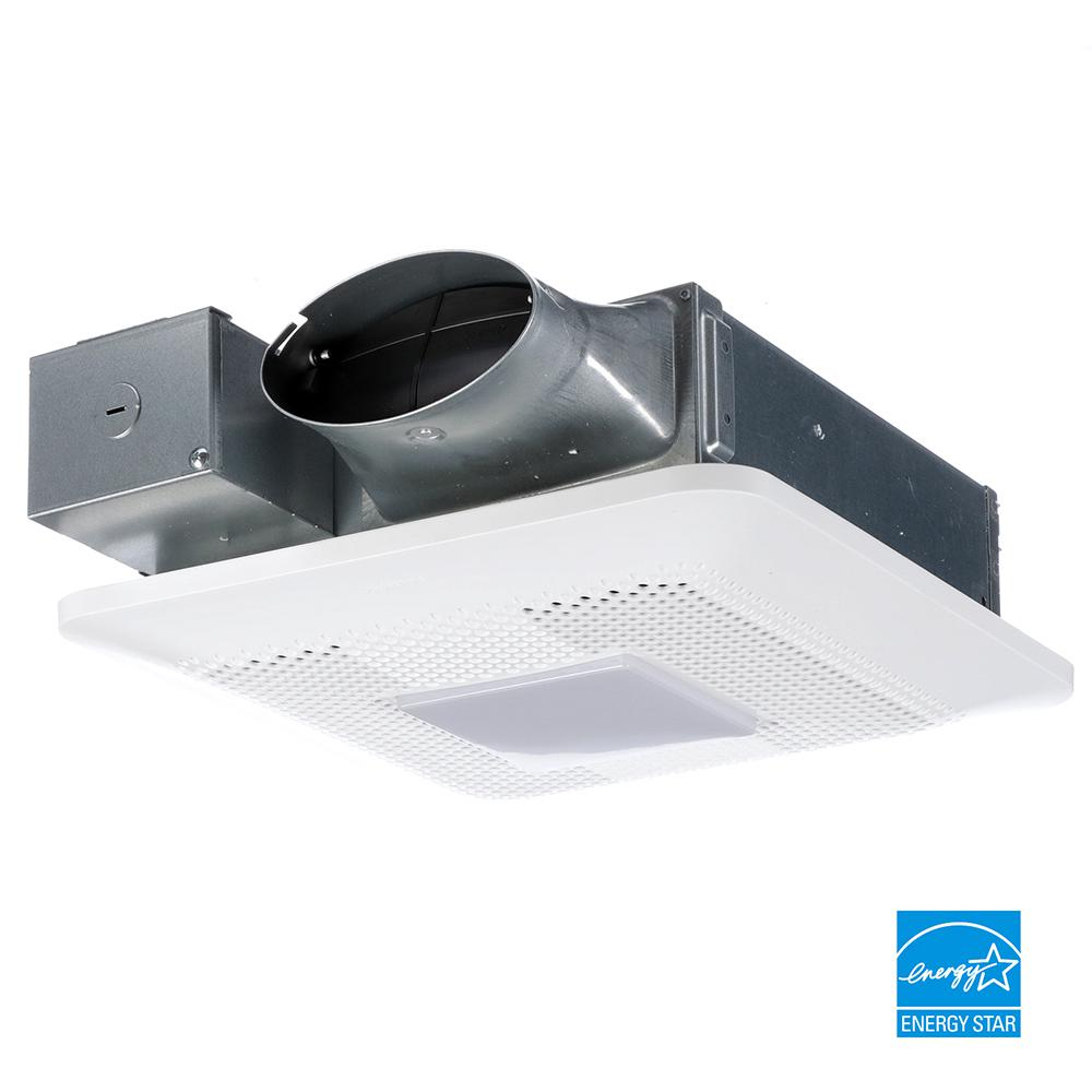 Panasonic Whisperthin Pick A Flow 80 Or 100 Cfm Exhaust Fan With Led Light Low Profile Ceiling Or Wall And 4 In Oval Duct Adapter inside measurements 1000 X 1000