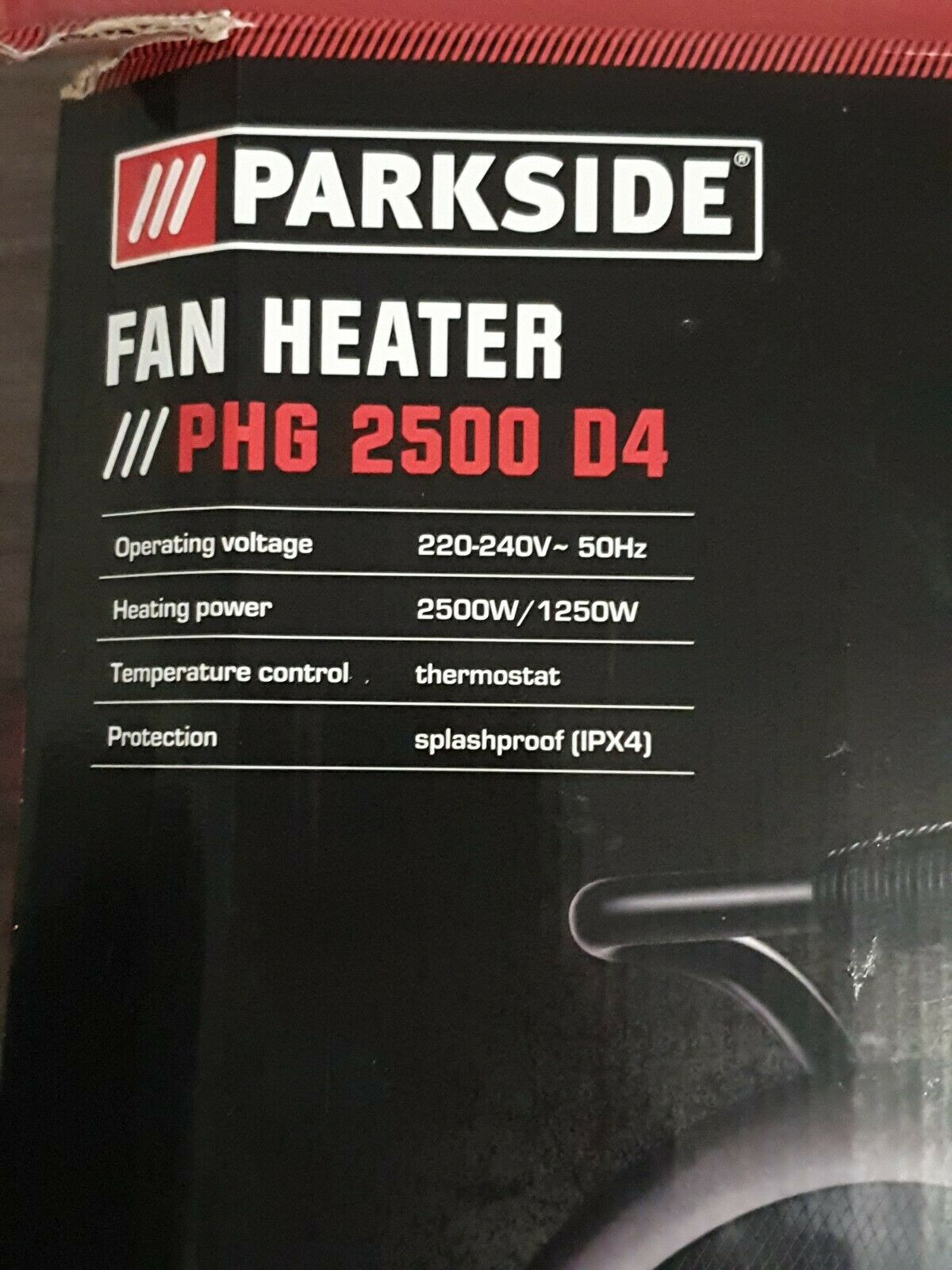 Parkside Very Large Powerful 2500w Fan Heater Phg 2500 D4 With Climate Control within size 1200 X 1600