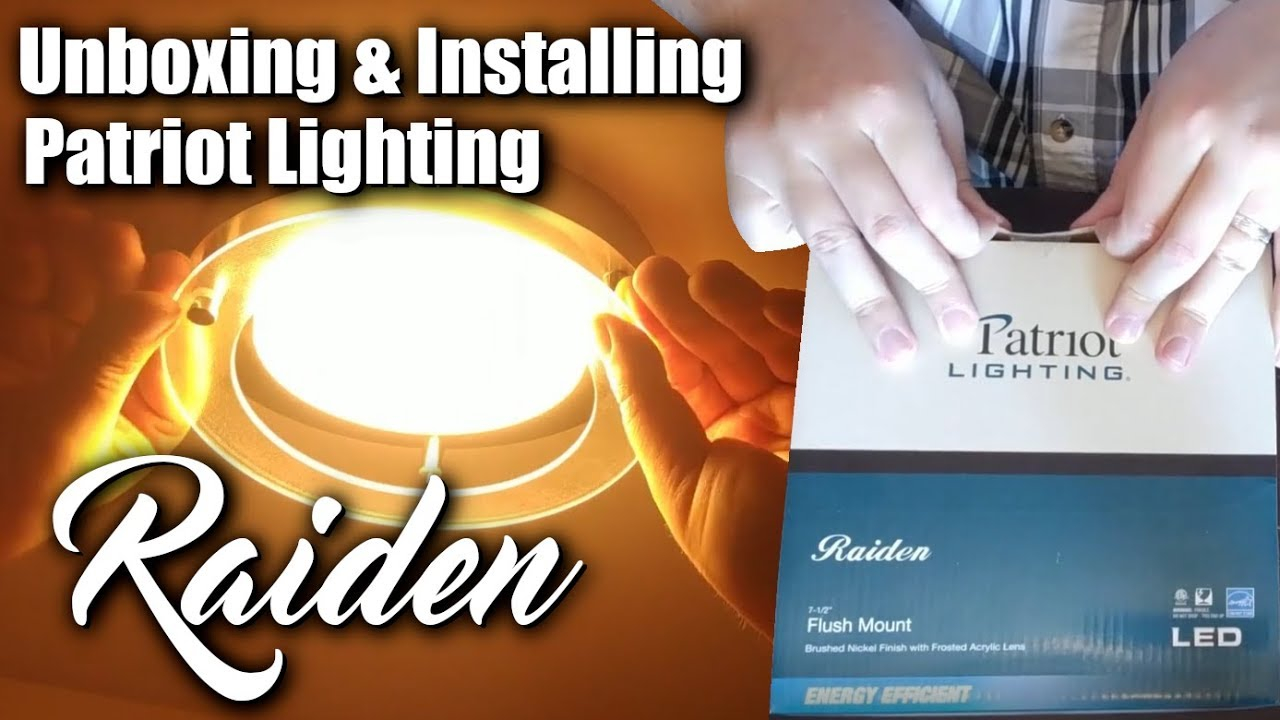 Patriot Lighting Raiden Ceiling Light Unboxing Installation Problem within measurements 1280 X 720
