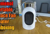 Pemenol Portable Space Fan Heater Unboxing inside measurements 1280 X 720