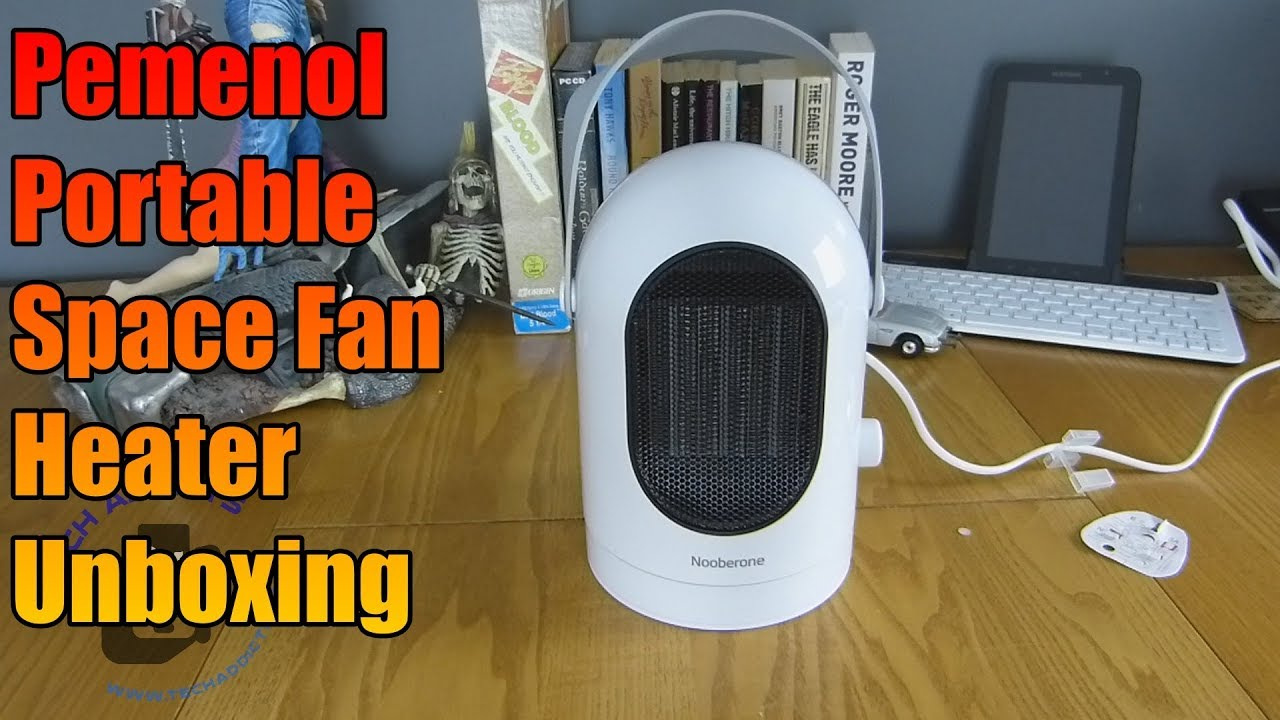 Pemenol Portable Space Fan Heater Unboxing inside measurements 1280 X 720