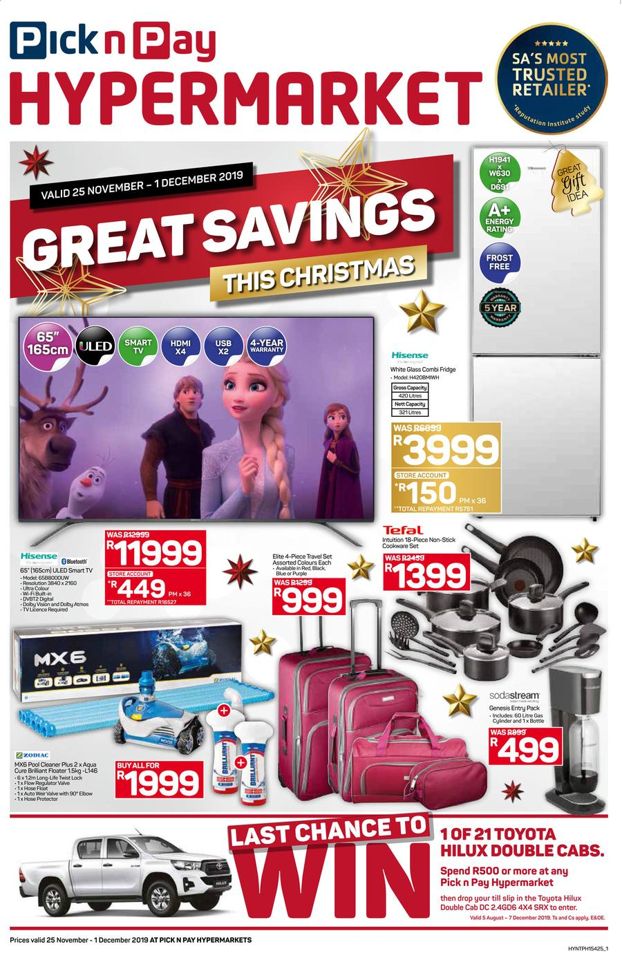 Pick N Pay Hyper Great Savings 25 Nov 01 Dec 2019 in sizing 900 X 1389