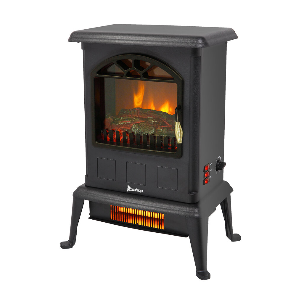 Portable Freestanding Infrared Fireplace Electric Stove regarding proportions 1000 X 1000