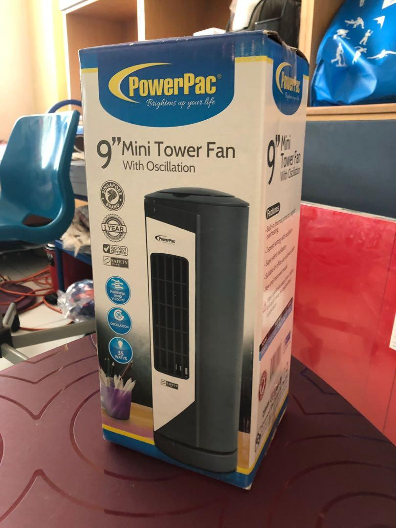 Power Pac 9 Mini Tower Fan Home Appliances Cooling Air intended for sizing 810 X 1080