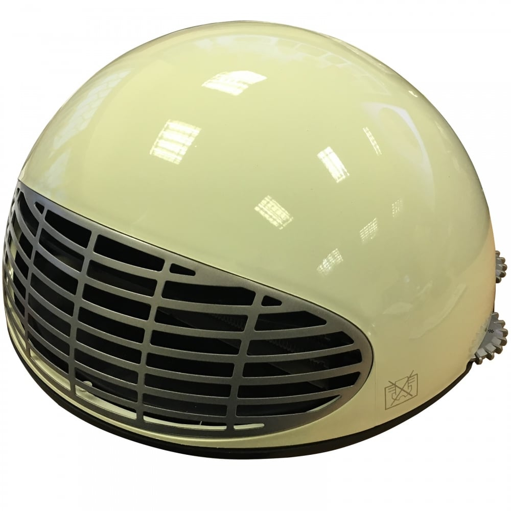 Prem I Air 2kw Retro Cream Dome Fan Heater With Frost Protection 2 Heat Settings within proportions 1000 X 1000