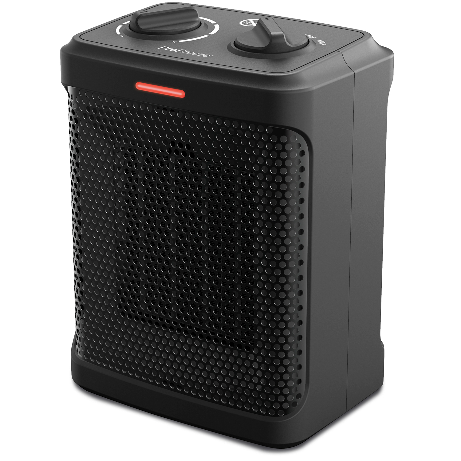 Pro Breeze 1500w Mini Ceramic Space Heater With 3 Operating Modes And Adjustable Thermostat Black with regard to size 1500 X 1500